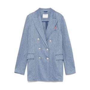 Circolo 1901 Women Linen And Cotton Double-Breasted Jacket